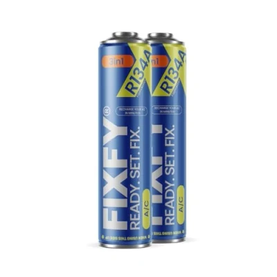 Afbeelding van FIXFY 3 in 1 2 reserveonderdelen voor koelmiddel R134a met olie en afdichtmiddel autonome airconditioningvulling x 500 ml auto&#039;s 1995 2016