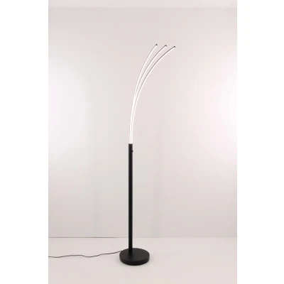 Afbeelding van Vloerlamp LED boog zwart