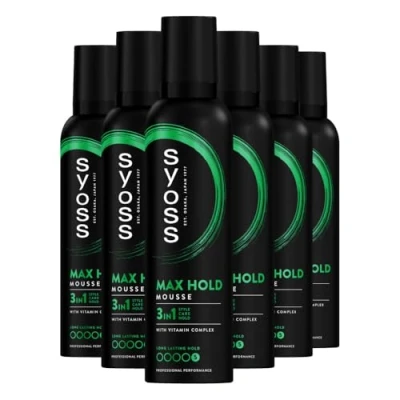 Afbeelding van Syoss Max Hold Haarmousse 6x250 ml Voordeelverpakking