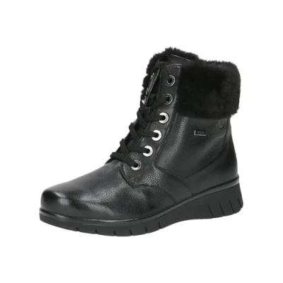 Afbeelding van CAPRICE Damen Stiefeletten zum Schnüren Gefüttert Bequem, Schwarz (Black Nappa), 37 EU