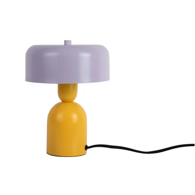 Afbeelding van Leitmotiv Tafellamp Double Funky Bright yellow &amp; soft purple