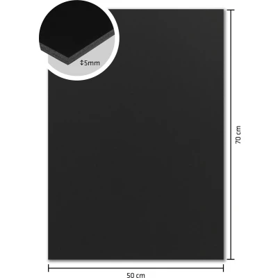Afbeelding van Kangaro foamboard 50 x 70cm 5mm zwart doos van 15 stuks K 0075 105