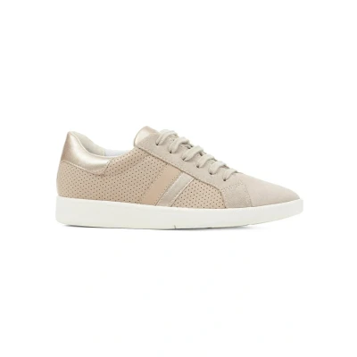 Afbeelding van Geox D Meleda Sneakers laag, Dames, Maat: 38, Light taupe Leer/ synthetisch
