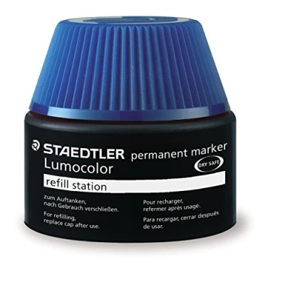 Afbeelding van STAEDTLER Lumocolor 488 50 permanente marker navulverpakking voor 350/352 blauw