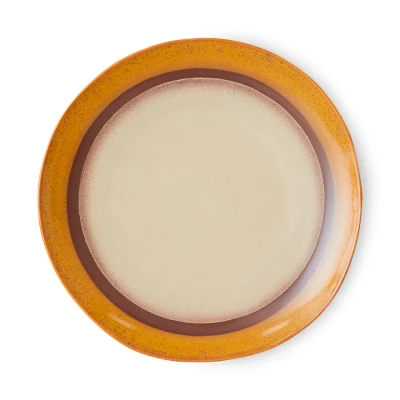 Afbeelding van HKLiving 70&#039;s Dinerbord 29 cm Coconut