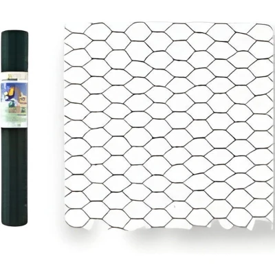 Afbeelding van Zeskant gepl. 13x1.0mm x 100cm 5m ral 6005 groen Giardino