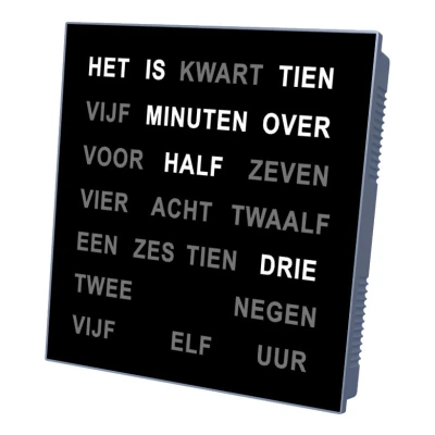 Afbeelding van Intertime Woordklok Nederlands