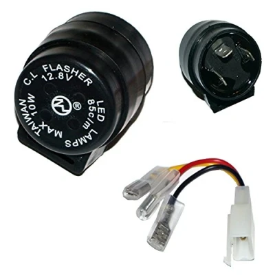 Afbeelding van Germany Motorsports LED halogeen knipperrelais motorfiets 12V 3 polig (1 10W)