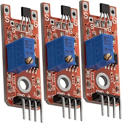Afbeelding van AZDelivery 3 x KY 024 Lineaire Magneetzalen Sensor compatibel met Arduino Inclusief E Book!