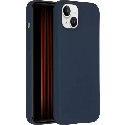 Afbeelding van Accezz Hoesje Geschikt voor iPhone 15 Plus Siliconen Liquid Silicone Backcover met MagSafe Donkerblauw