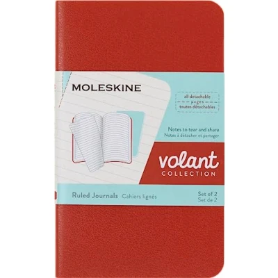 Afbeelding van Moleskine Volant Journals Extra Small Gelinieerd Oranje/Blauw
