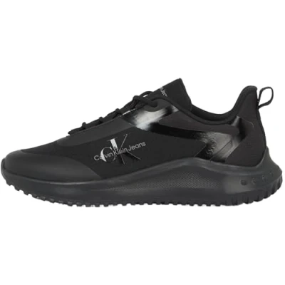 Afbeelding van Calvin Klein Jeans EVA Runner LACE Sneakers laag, Heren, Maat: 40, Triple black Textiel/ synthetisch