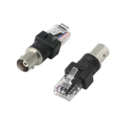 Afbeelding van CERRXIAN BNC Female to RJ45 Mannelijke Coaxiale Coax Barrel Coupler Adapter naar RF Connector, kan worden gebruikt voor Testers en Lijnzoekers, enz. (2PACK)