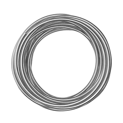 Afbeelding van Vaessen Creative aluminiumdraad, zilver, knutseldraad, decoratieve draad, bloemendraad, voor sieraden, flexibel, 5 mm, 10 m