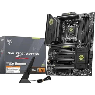 Image de Carte Mere Msi Mag X870 Tomahawk Wifi Wi Fi 7, 5G Lan, Usb 40 Gb/S, Pcie 5.0, Amd Ryzen 9000