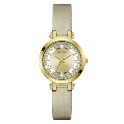 Afbeelding van Guess Clear Horloge goldcoloured, Dames, Maat: One Size, Gold coloured