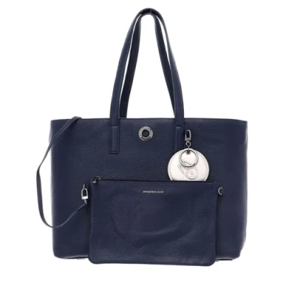 Afbeelding van MANDARINA DUCK Leren Mellow Leather Shopper Dress Blue Blauw