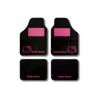 Afbeelding van HELLO KITTY KIT3013 Vloermatset Polyester voor en achter zwart Universeel geschikt