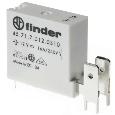 Afbeelding van Finder 45.71.7.012.1310 Printrelais 12 V/DC 16 A 1x NO 1 stuk(s)