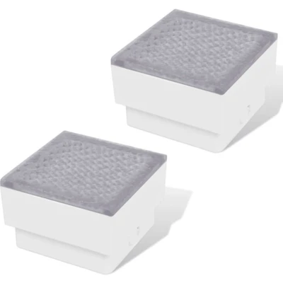 Afbeelding van 2x LED lamp verzonken 100x100x68 mm