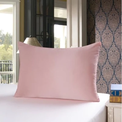 Afbeelding van townssilk Kussensloop van 100% moerbeizijde, 19 momme, met verborgen ritssluiting, draaddichtheid 600, haar en huidverzorging, 1 stuk, 50 x 70 cm, oudroze