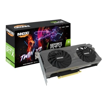Afbeelding van INNO3D N30502 08D6 1711VA41 GeForce RTX 3050 Twin X2 V2, 8GB GDDR6, 128 bit, 1777, 14Gbps, 1xDP+HDMI
