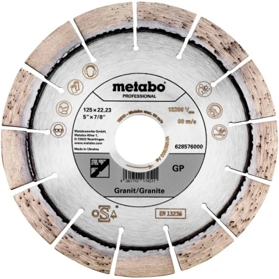 Afbeelding van Metabo 628576000 Diamanten doorslijpschijf Diameter 125 mm Boordiameter 22.23 1 stuk(s)