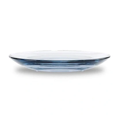 Afbeelding van Umbra Droplet Zeephouder van acrylglas, ovaal, met afvoergarnituur, voor badkamer en keuken, denim blauw