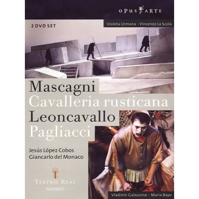 Afbeelding van Chorus And Orchestra Of The Teatro Real Madrid, Jesus López Cobos Leoncavallo: Pagliacci/Mascagni: Cavalleria Rusticana (2 DVD)