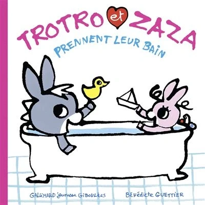 Image de Trotro et Zaza prennent leur bain