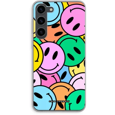 Afbeelding van Case Company® hoesje geschikt voor Samsung Galaxy S23 Plus Smiley N1 Soft Cover Telefoonhoesje Bescherming aan alle Kanten en Schermrand