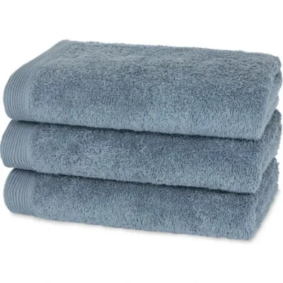 Afbeelding van Casilin Como set van 3 gastendoekjes 30x50 Jeans Blauw