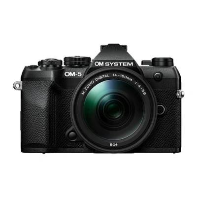 Image de Kit appareil photo hybride OM System 5 Mark II 1245 Noir + M.Zuiko Digital 12 45mm F4 PRO lens