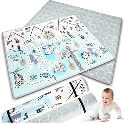 Afbeelding van Opgerolde schuimmat 180 x 150 1,5 cm Nukido NK 342