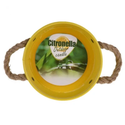 Afbeelding van Citronella kaars in emmer Groen