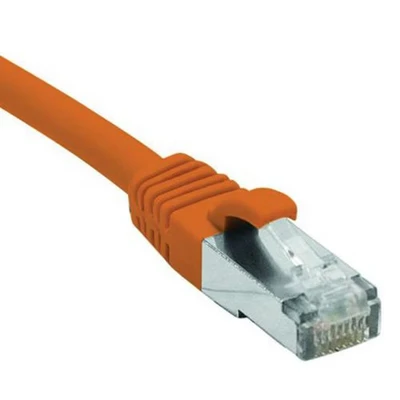 Afbeelding van Exertis Connect patchkabel CAT. 6, F/UTP, PoE, halogeenvrij, oranje, 0,3 m Afgeschermde met snap in (F/UTP, CAT6, 0.50 m), Netwerkkabel