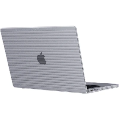 Afbeelding van Tech21 Evo Wave MacBook Pro 14 (2021 &amp; 2023) laptophoes inch cover Transparant Hard case