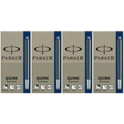 Afbeelding van Inktpatroon Parker Quink permanent blauw/zwart