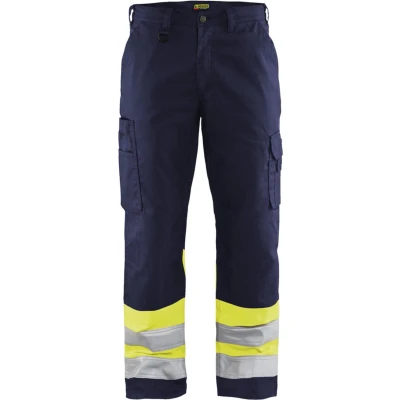 Afbeelding van Blaklader Werkbroek High Vis 1564 1811 Marine/High Geel D88