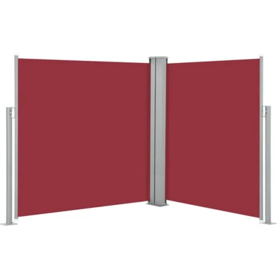 Afbeelding van Windscherm uittrekbaar 140x600 cm rood