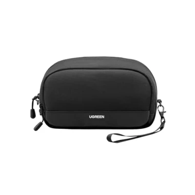 Afbeelding van UGREEN Elektronische reisaccessoiretas, deurkabelorganizer compatibel met iPad Mini 5 4, smartphone, powerbank, kabel, harde schijf enz. Standaard, zwart., Kabelopstelling tassen