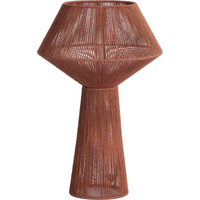 Afbeelding van Light&amp;living Tafellamp Ø36x57 cm FUGIA jute steenrood
