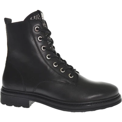 Afbeelding van Maruti Lucymaat Veterboots, Dames, Maat: 37, Zwart Leer