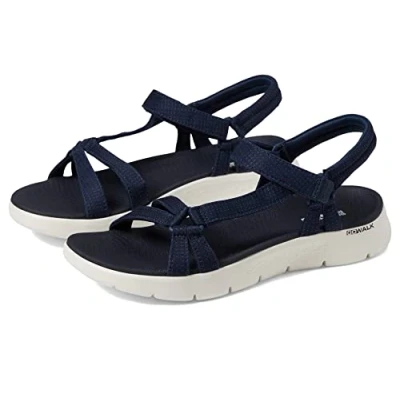 Afbeelding van Skechers Sandales coulissantes Go Walk Flex Sublime pour femme, Textile bleu marine, 56 EU