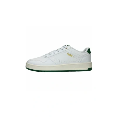 Afbeelding van Court Classic sneakers, Wit/Goud, Maat 42 PUMA