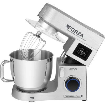 Afbeelding van ECG FORZA 7800 Ultimo Argento Keukenmachine 8 liter 1800 W Zilver