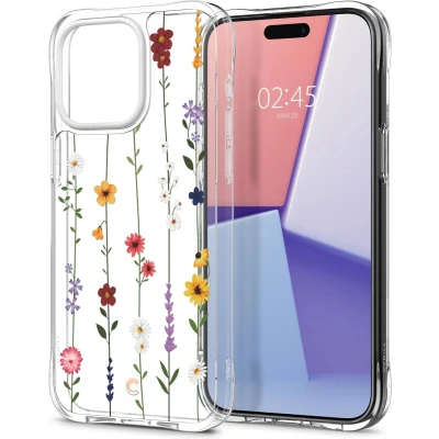 Afbeelding van Spigen Cyrill Cecile Apple iPhone 15 Pro Max Hoesje Flower Garden