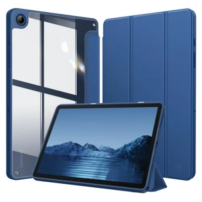 Afbeelding van FINTIE Beschermhoes voor Samsung Galaxy Tab A9 Plus 11 inch 2023 (SM X210/X216/X218), transparante achterkant, transparant, schokbestendig, bescherming A9+ 11, blauw