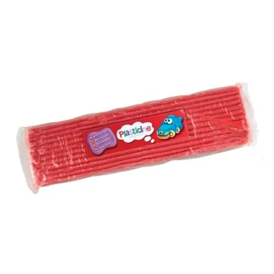 Afbeelding van boetseerklei 400 g rood #19 voor kinderen, gemakkelijk te modelleren en vormen, sculpturen, modellen stop motion animaties
