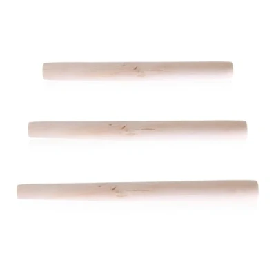 Afbeelding van 3 stuks deegroller kleine houten fondant rol